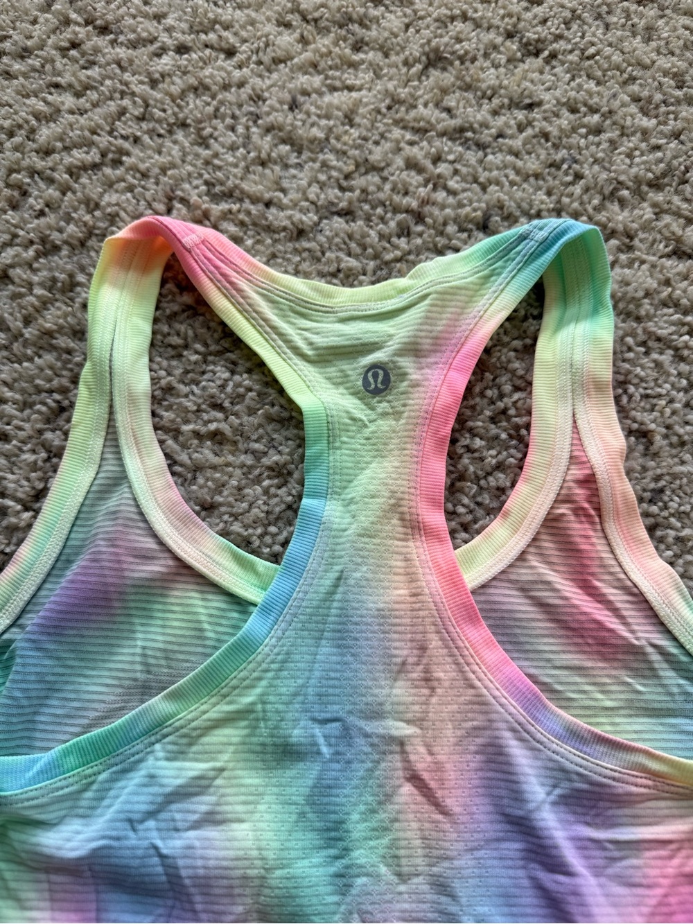 NEW Lululemon Rare Psychedelic Tie Dye Swiftly Tech Racerback 2.0 Tank Crop 6 - Picture 5 of 5